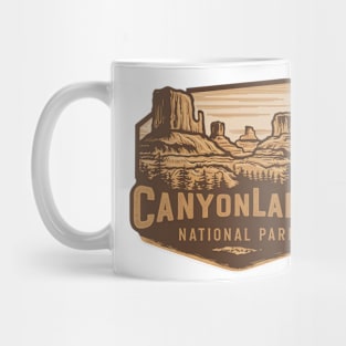 Retro Canyonlands National Park Emblem Mug